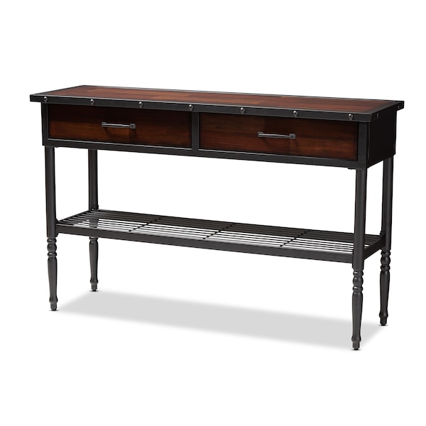 Baxton Studio Jana Walnut-Finished Wood 2-Drawer Dining Room Server 152-9347 - main